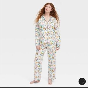 Roller Rabbit x Target Two-piece long sleeve pajama set Roadtrip print size M